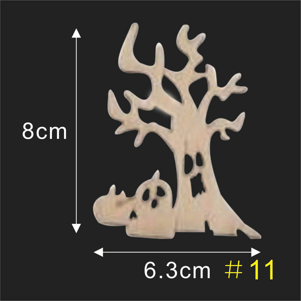 2020 creative wooden crafts holiday party decoration pendant halloween decoration wooden