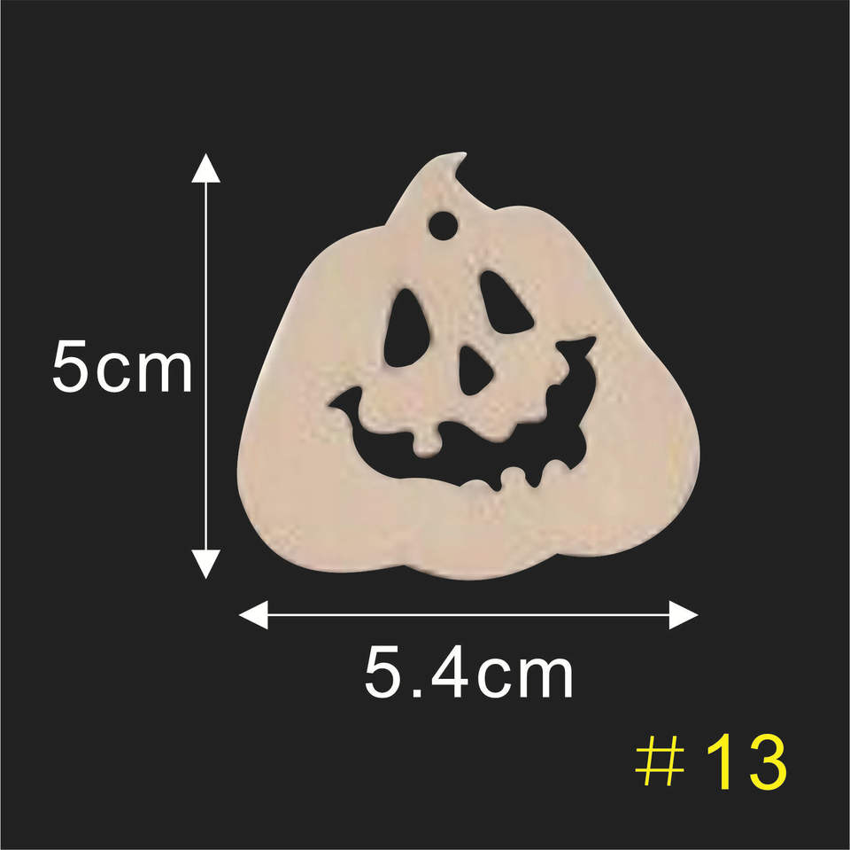 2020 creative wooden crafts holiday party decoration pendant halloween decoration wooden