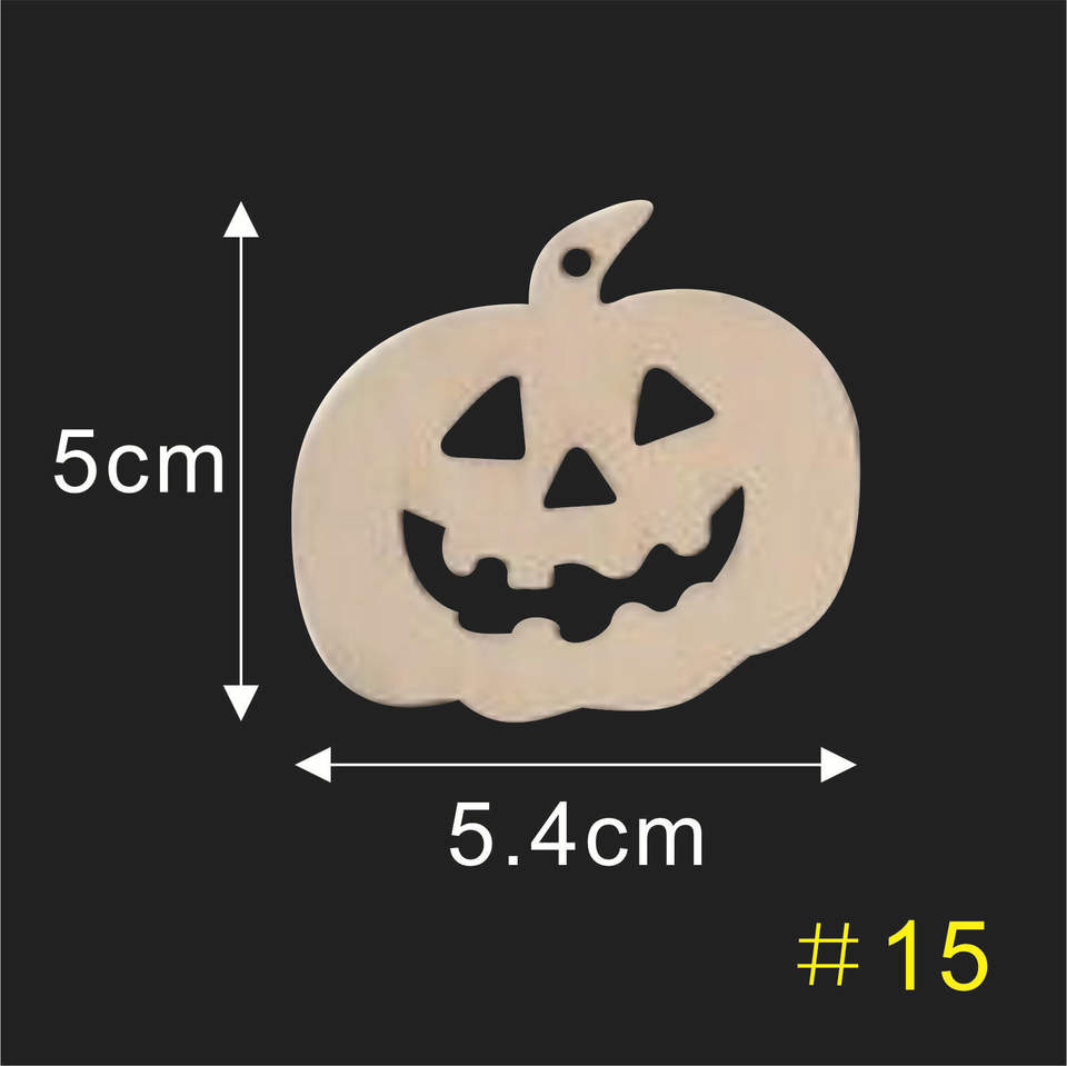 2020 creative wooden crafts holiday party decoration pendant halloween decoration wooden