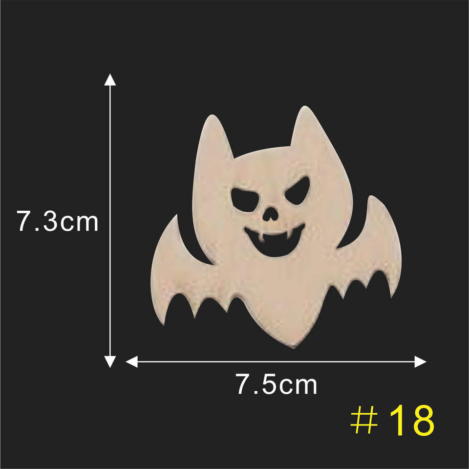 2020 creative wooden crafts holiday party decoration pendant halloween decoration wooden