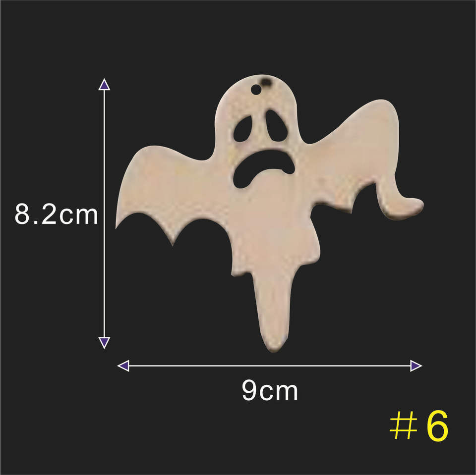 2020 creative wooden crafts holiday party decoration pendant halloween decoration wooden