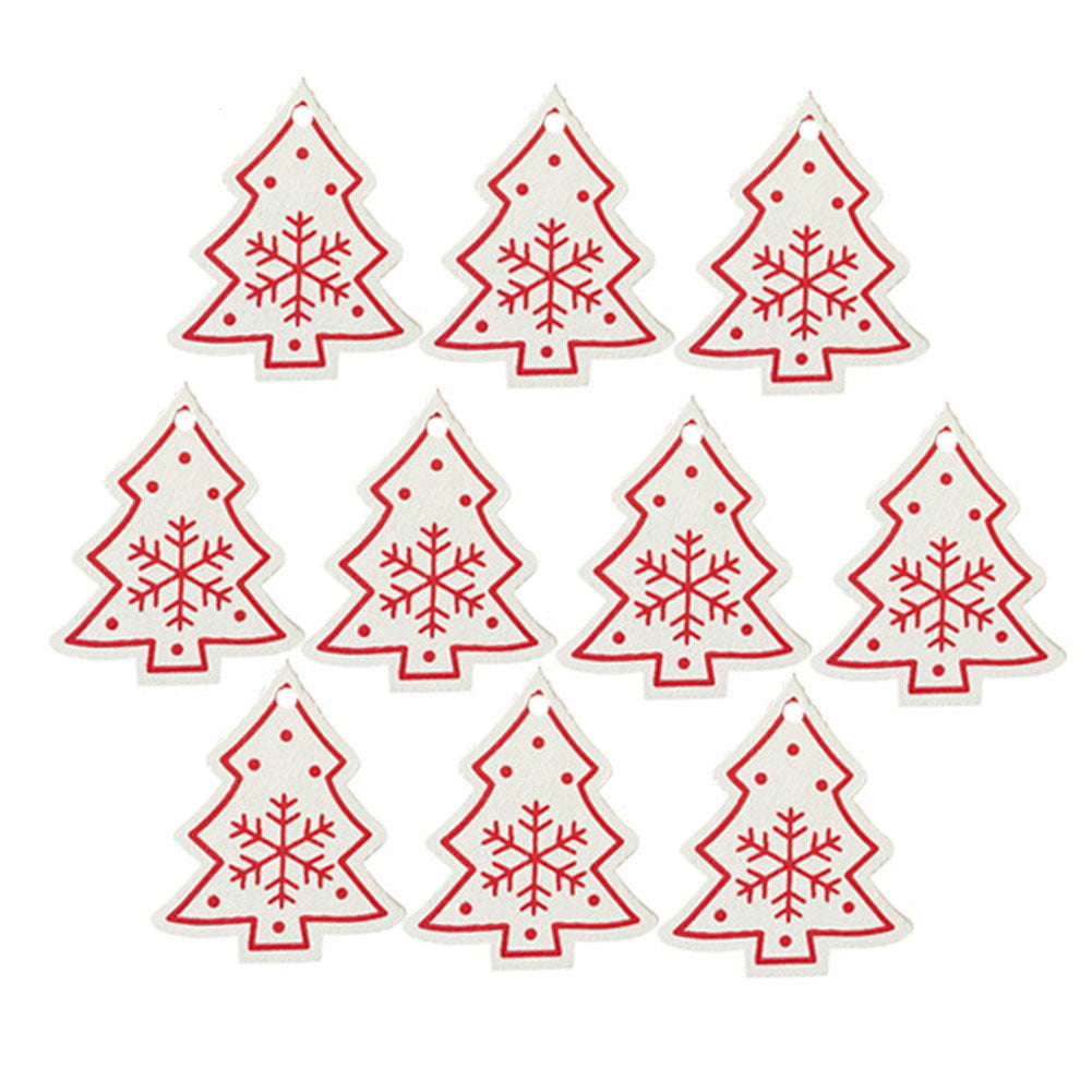 Wooden Christmas Gifts Interior Decorations Home Pendant DIY Christmas Decoration