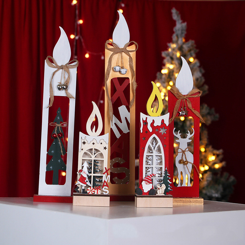 Wooden Christmas Countdown Decoration Desktop Advent Calendar