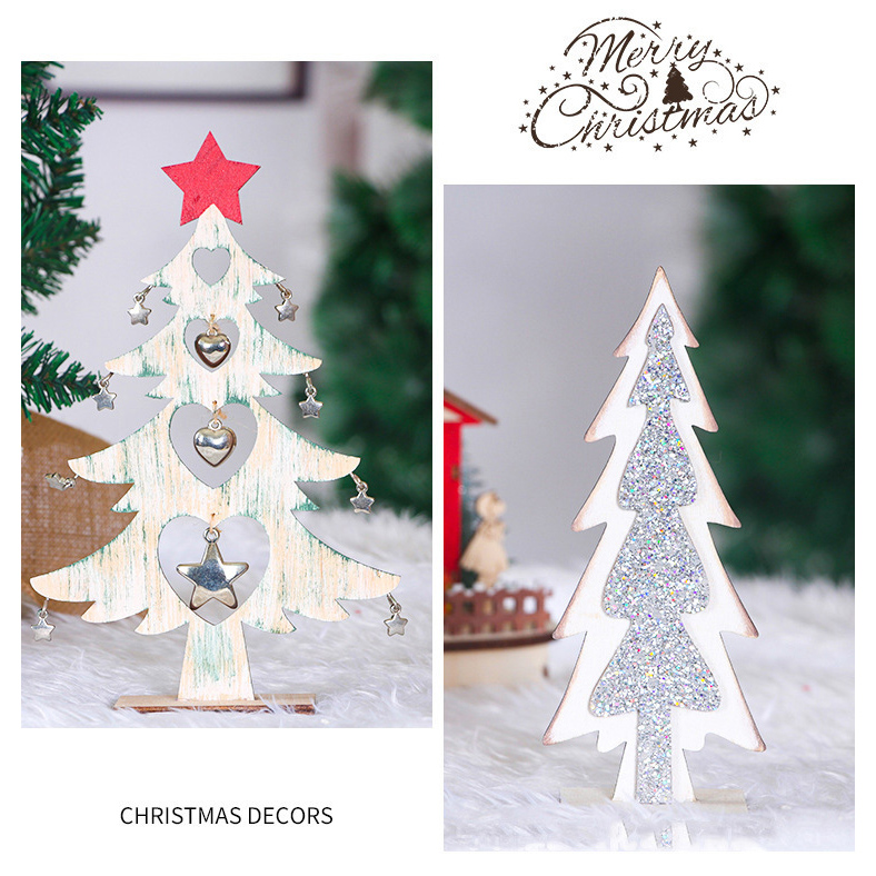 Wooden Christmas Countdown Decoration Desktop Advent Calendar