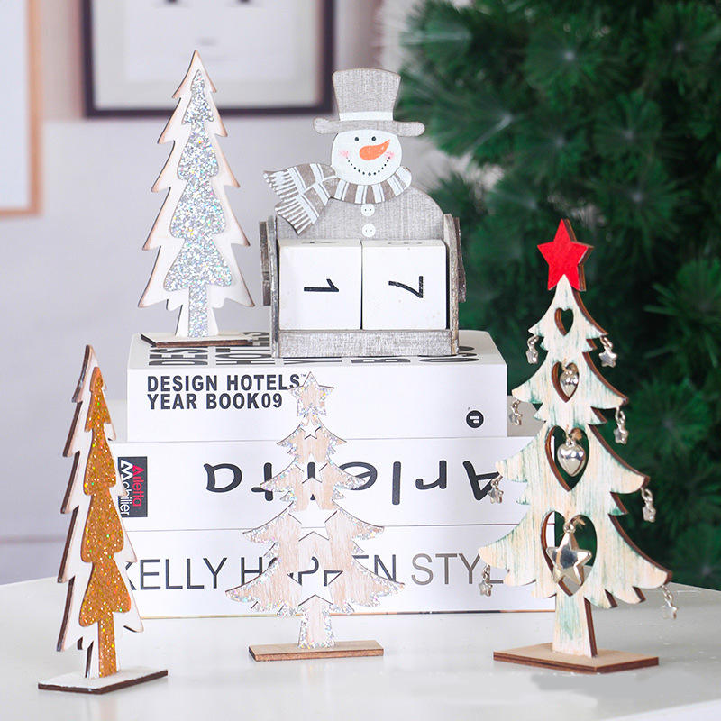 Wooden Christmas Countdown Decoration Desktop Advent Calendar