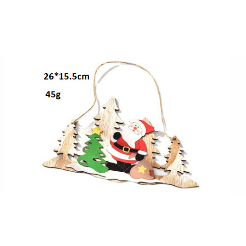 Diy Xmas Christmas Tree Hanging Ornament Wooden Christmas Decorations Pendant For Home Party New Year Wood Ornaments